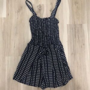 Wrap shorts romper! Shirred top with wrap/tie shorts